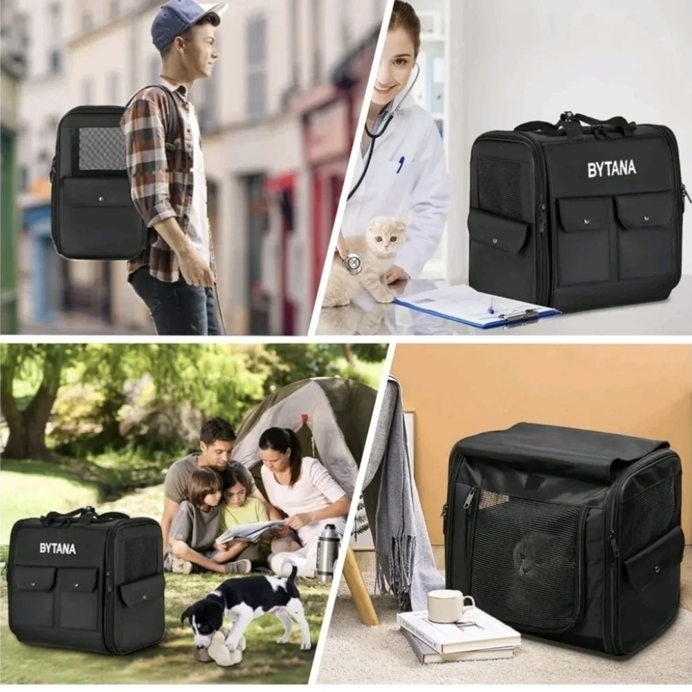 Pet Backpack Carrier for Cats and Dogs, Fits Up to 18 Lbs - Picture 8 of 8